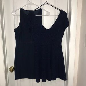 Two blue dresses
